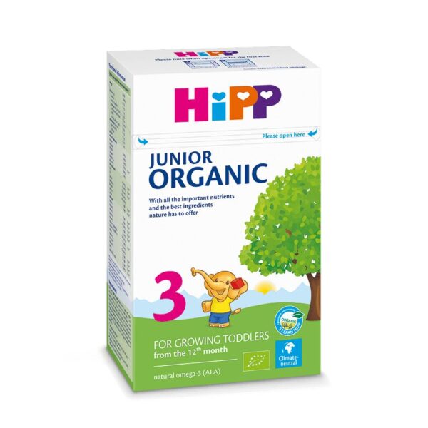 HiPP 3 Organic Junior nadaljevalno mleko, 500 g