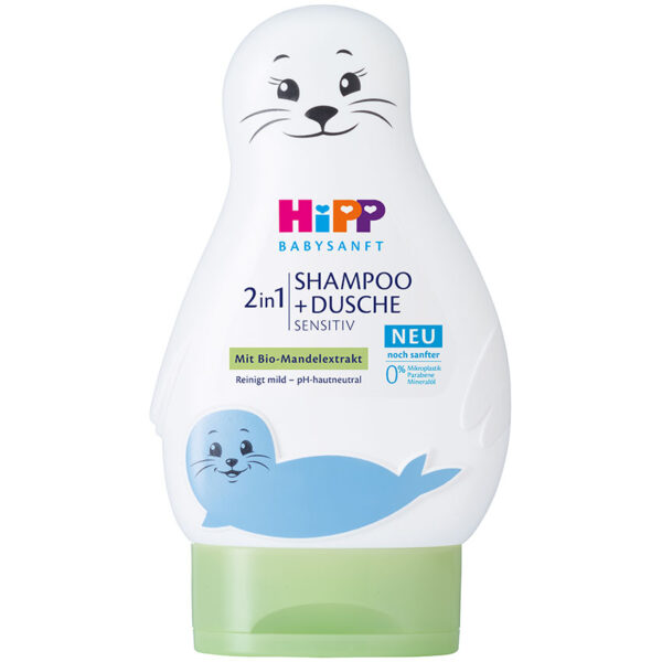 HiPP Babysanft šampon in gel za umivanje, 200 ml
