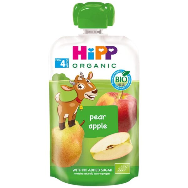 HiPP HiPPiS sadna blazinica jabolko in hruška BIO, 100 g