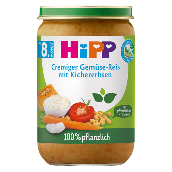 HiPP kremni zelenjavni riž s čičeriko BIO, 220 g