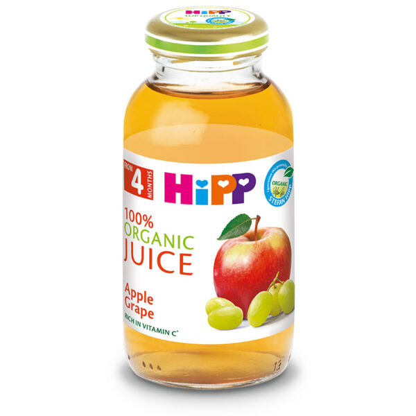 HiPP sok iz jabolk in belega grozdja BIO, 200 ml
