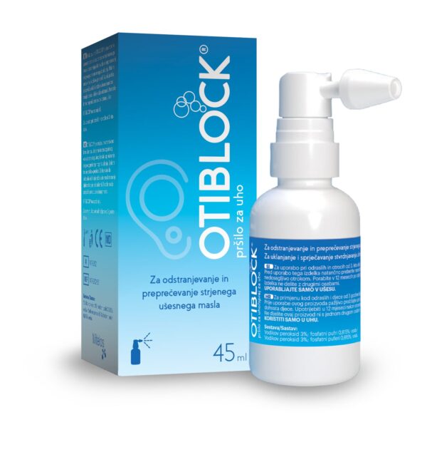 Otiblock pršilo za uho, 45 ml