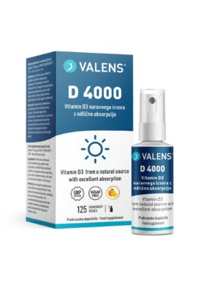 Valens D 4000 ustno pršilo, 25 ml