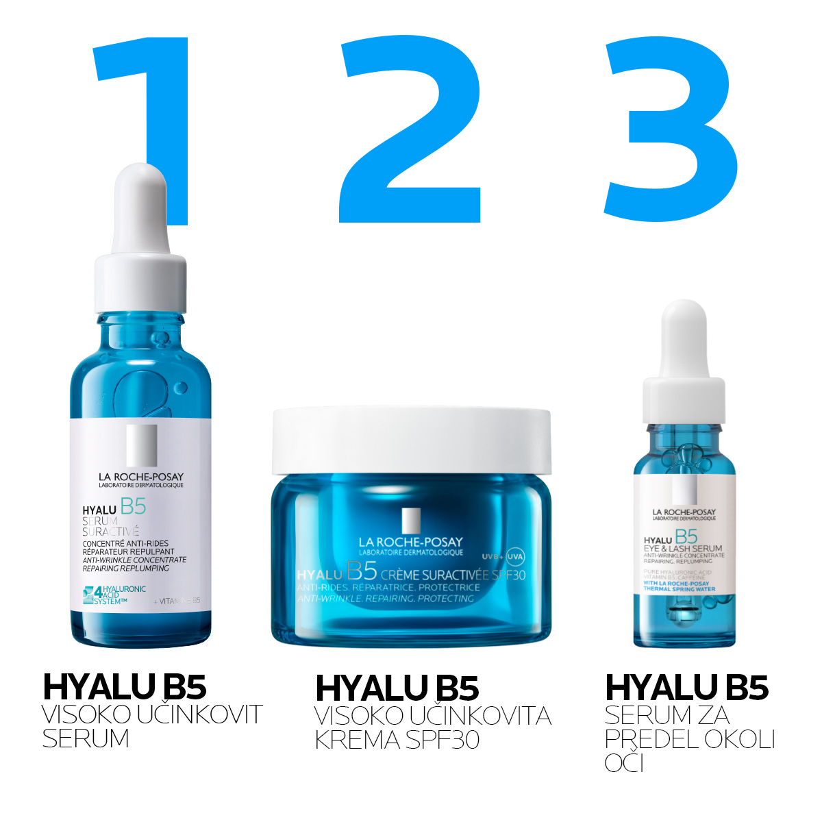 Hyalu B5 visoko učinkovita krema ZF 30 – La Roche-Posay, 50 ml refill