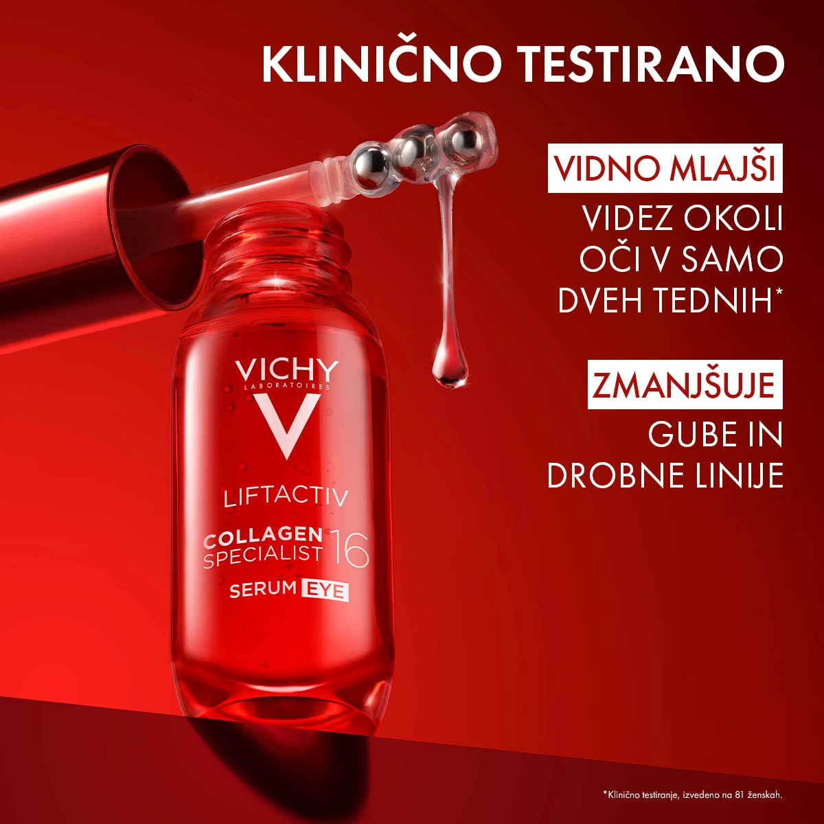 Vichy Liftactiv Collagen Specialist 16 serum za predel okoli oči, 15 ml