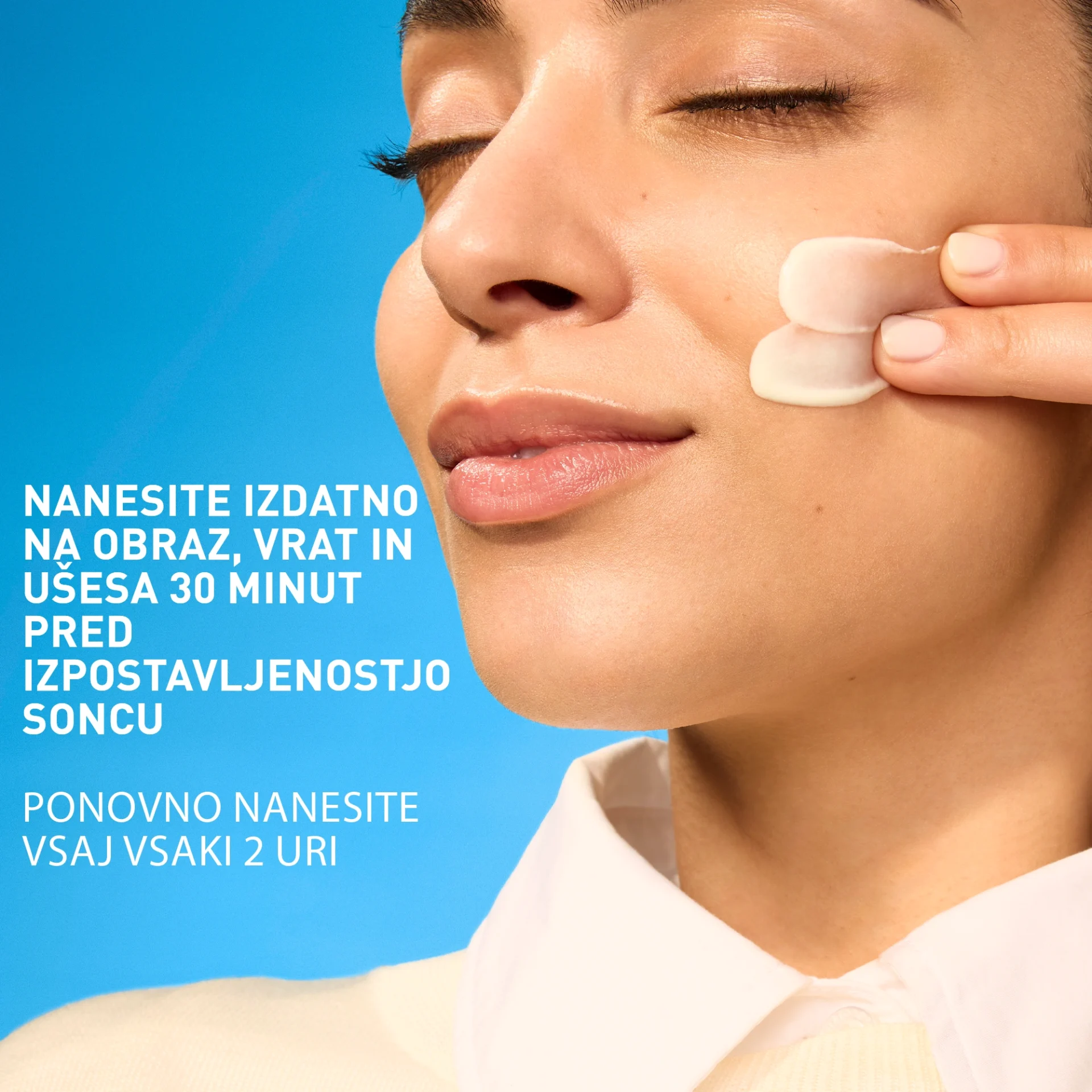 CeraVe Sun nevidni vlažilni fluid za zaščito pred soncem ZF 50, 50 ml