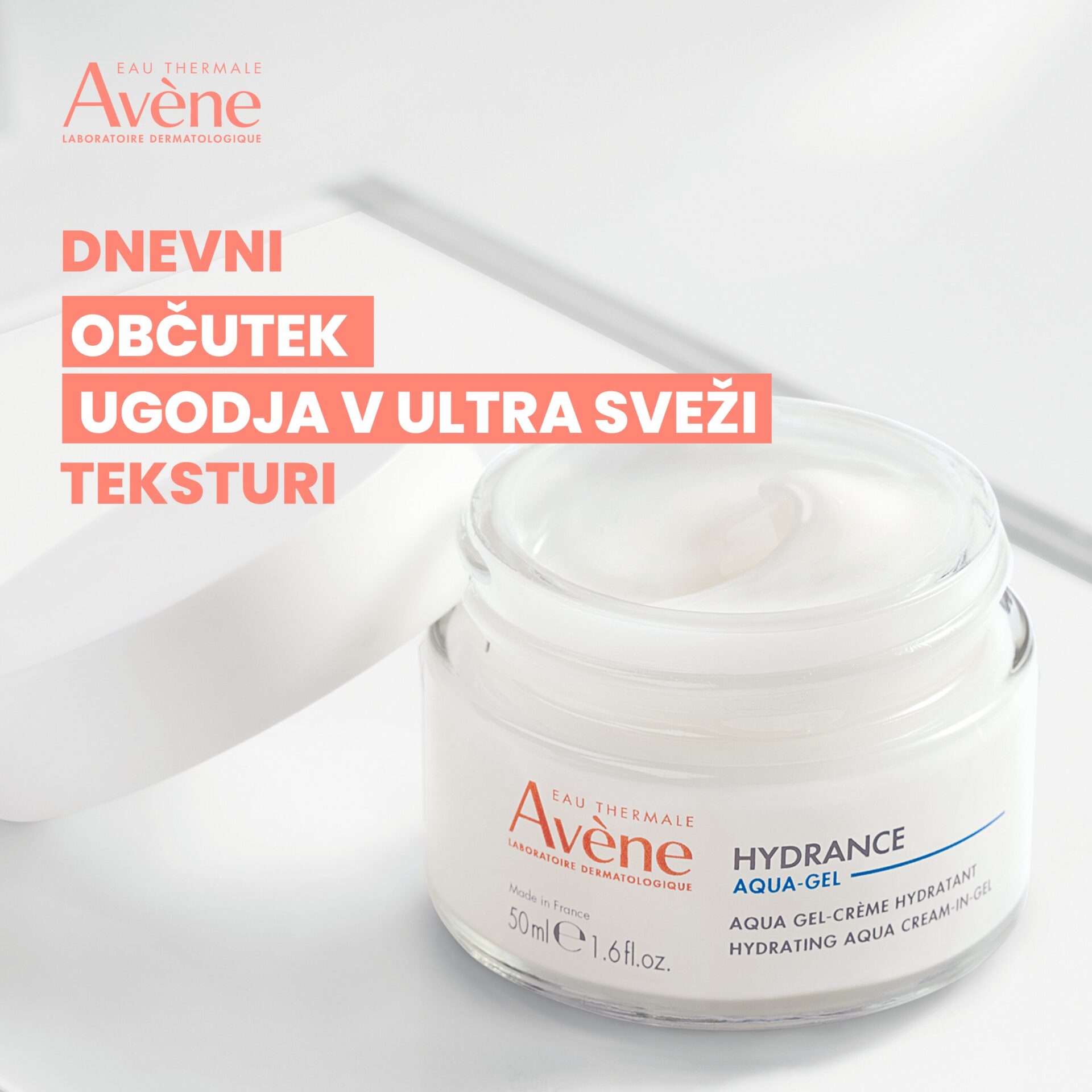 Avène Hydrance Aqua-Gel vlažilna gel krema, 50 ml