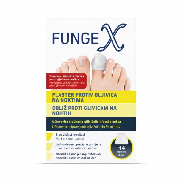 FungeX obliž proti glivicam na nohtih, 14 obližev