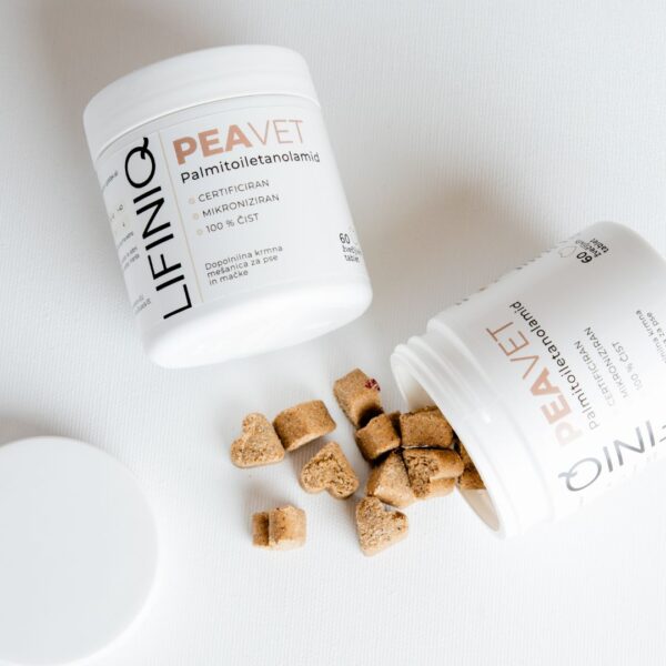 PeaVet mehke žvečljive tablete za pse in mačke, 60 tablet