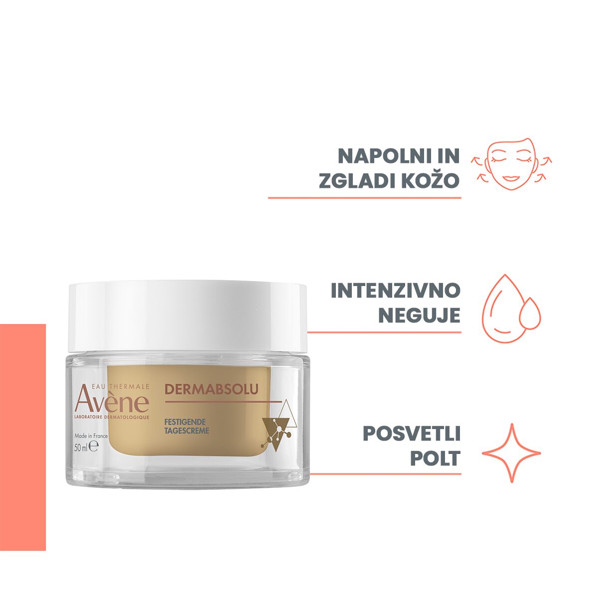 Avène DermAbsolu dnevna krema za učvrščevanje, 50 ml