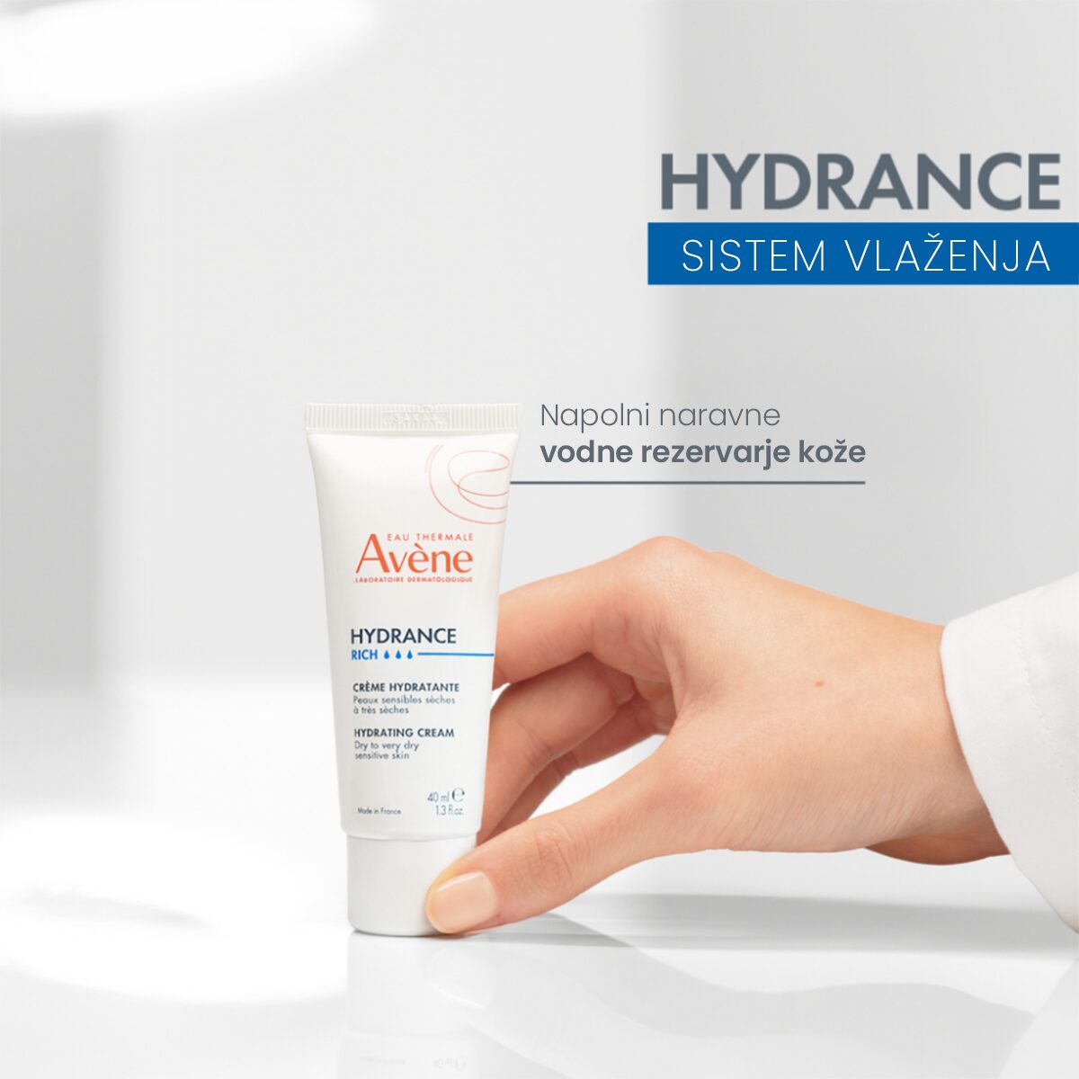 Avène Hydrance Light vlažilna krema, 40 ml