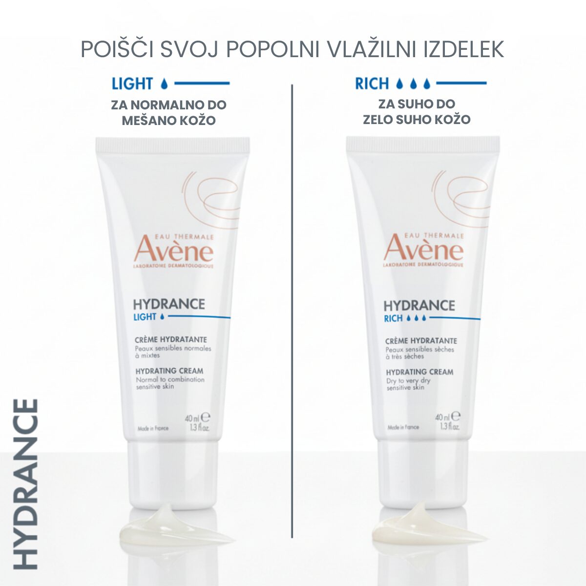 Avène Hydrance Light vlažilna krema, 40 ml