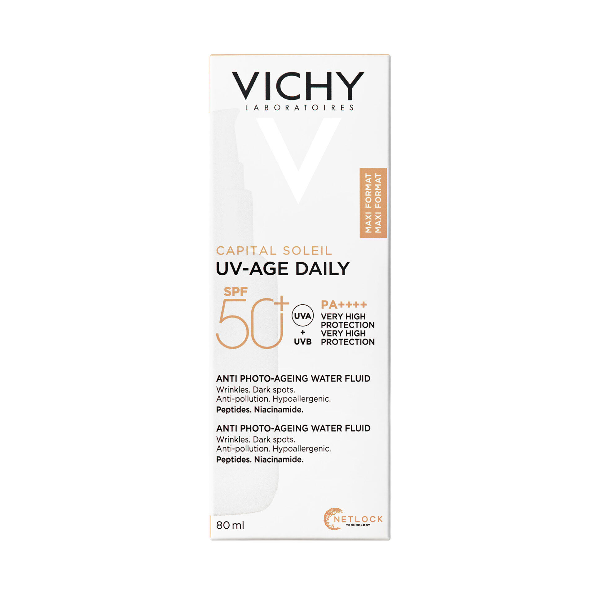 Vichy Capital Soleil UV-Age dnevni fluid proti znakom fotostaranja ZF 50+, 80 ml