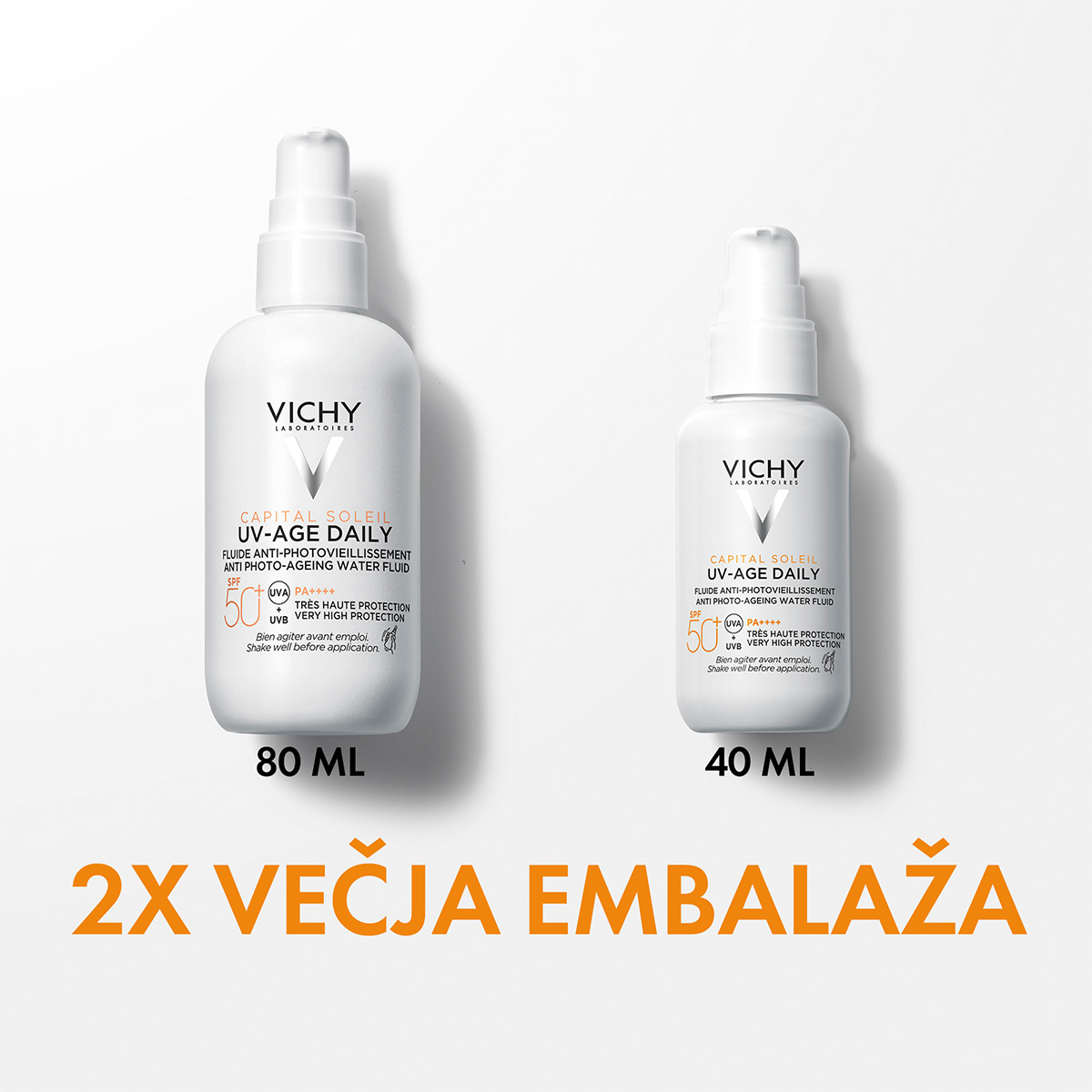 Vichy Capital Soleil UV-Age dnevni fluid proti znakom fotostaranja ZF 50+, 80 ml