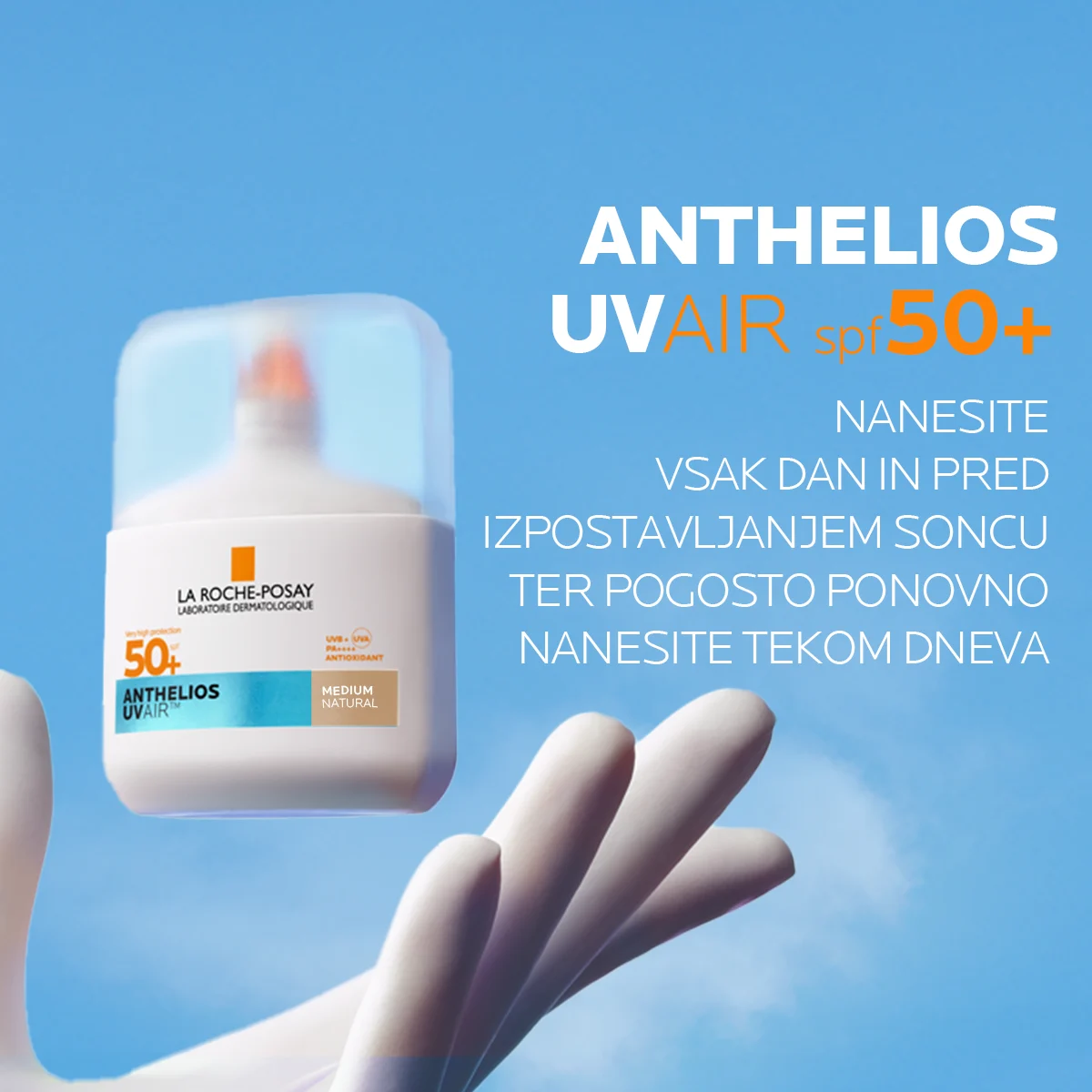 Anthelios UVAir dnevni tonirani serum za zaščito pred soncem Medium ZF 50+ – La Roche-Posay, 50 ml