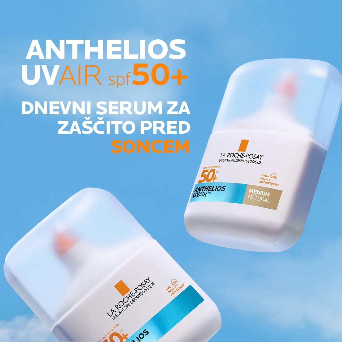 Anthelios UVAir dnevni tonirani serum za zaščito pred soncem Medium ZF 50+ – La Roche-Posay, 50 ml