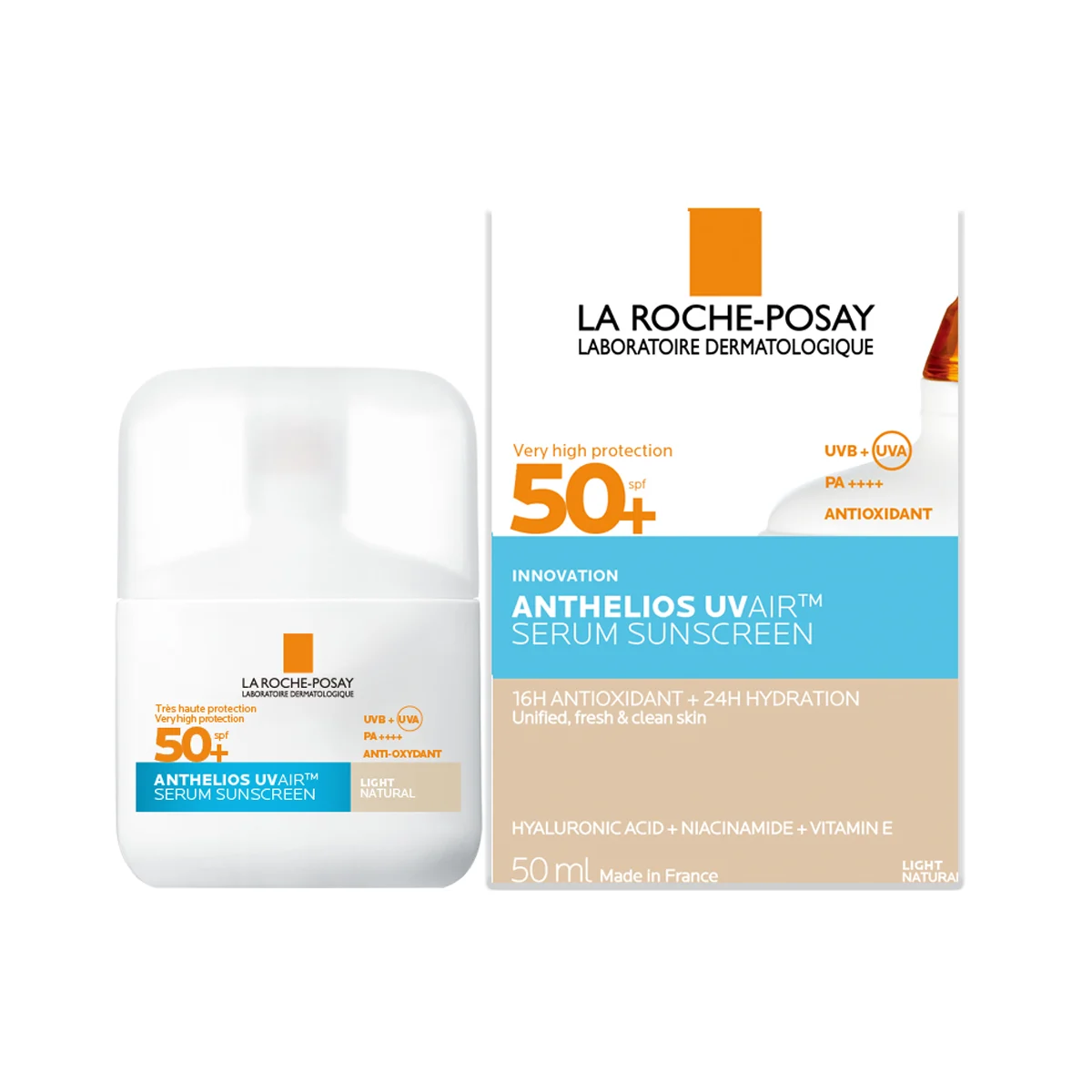 Anthelios UVAir dnevni tonirani serum za zaščito pred soncem Light ZF 50+ – La Roche-Posay, 50 ml