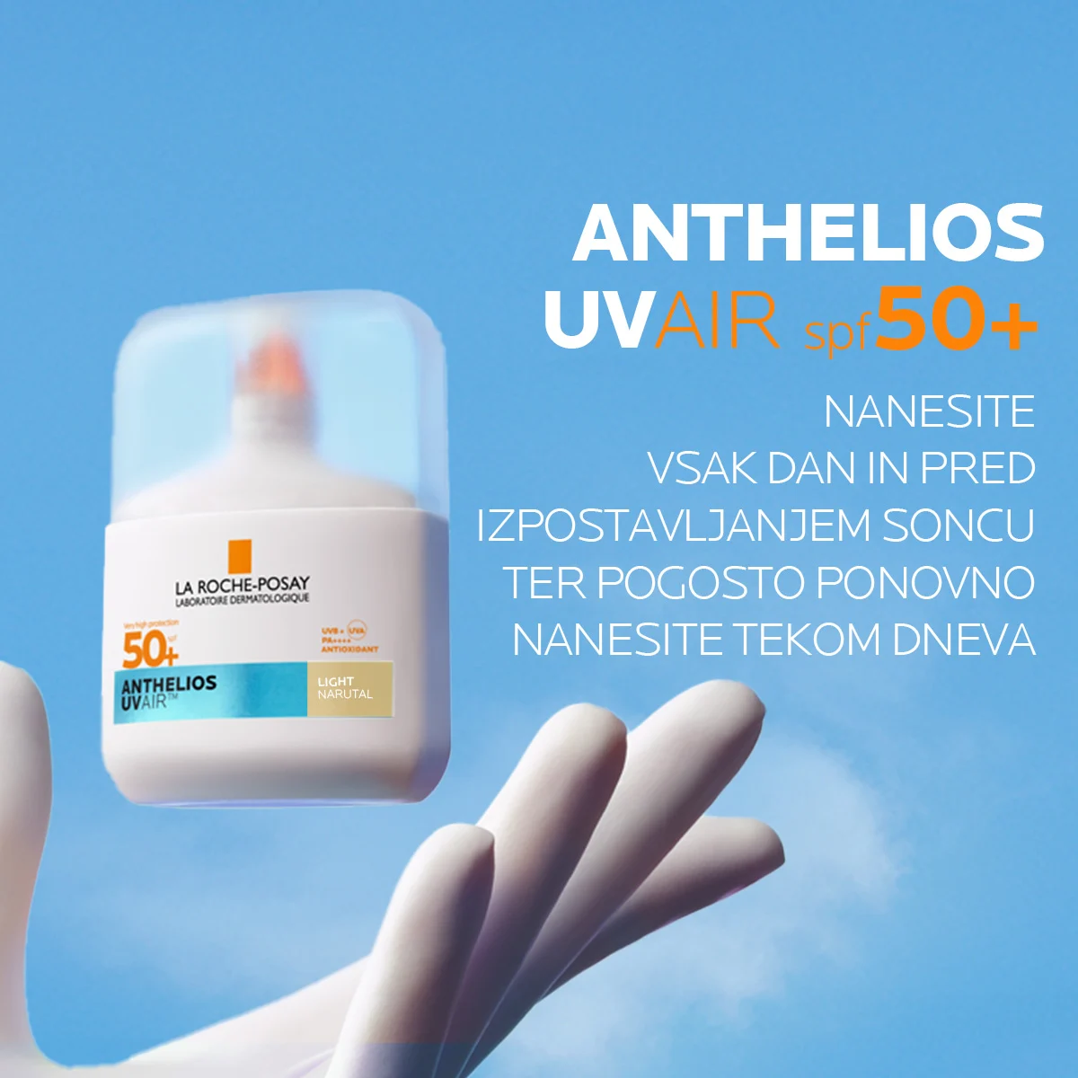 Anthelios UVAir dnevni tonirani serum za zaščito pred soncem Light ZF 50+ – La Roche-Posay, 50 ml