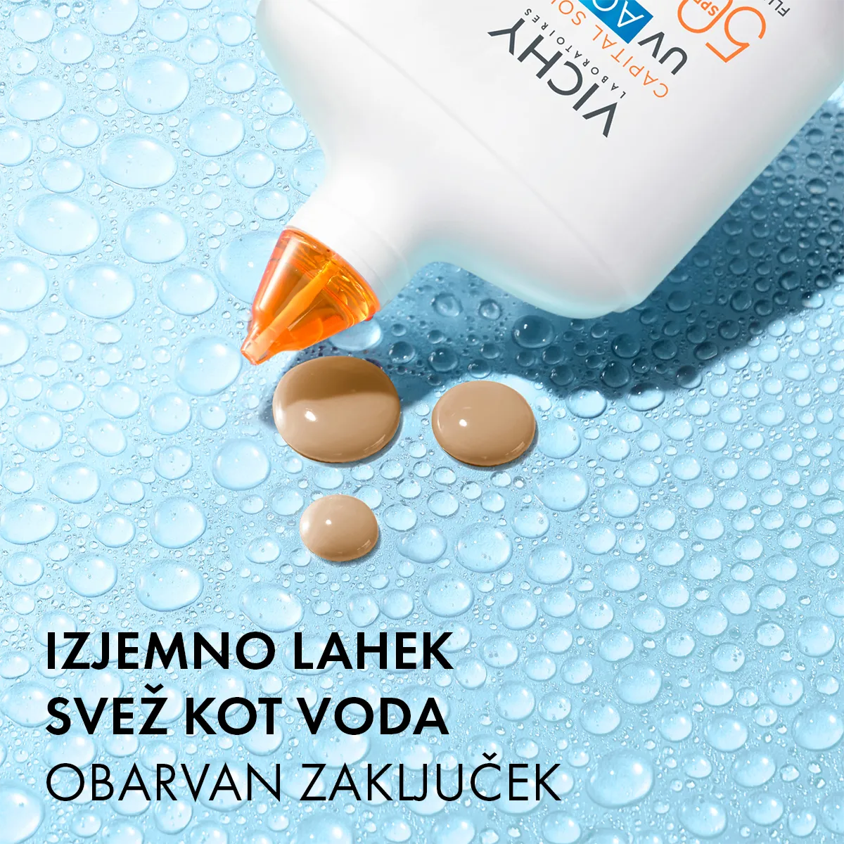 Vichy Capital Soleil UV-Aqua tonirani vlažilni fluid ZF 50 medium, 50 ml