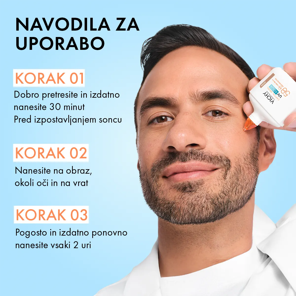 Vichy Capital Soleil UV-Aqua tonirani vlažilni fluid ZF 50 medium, 50 ml