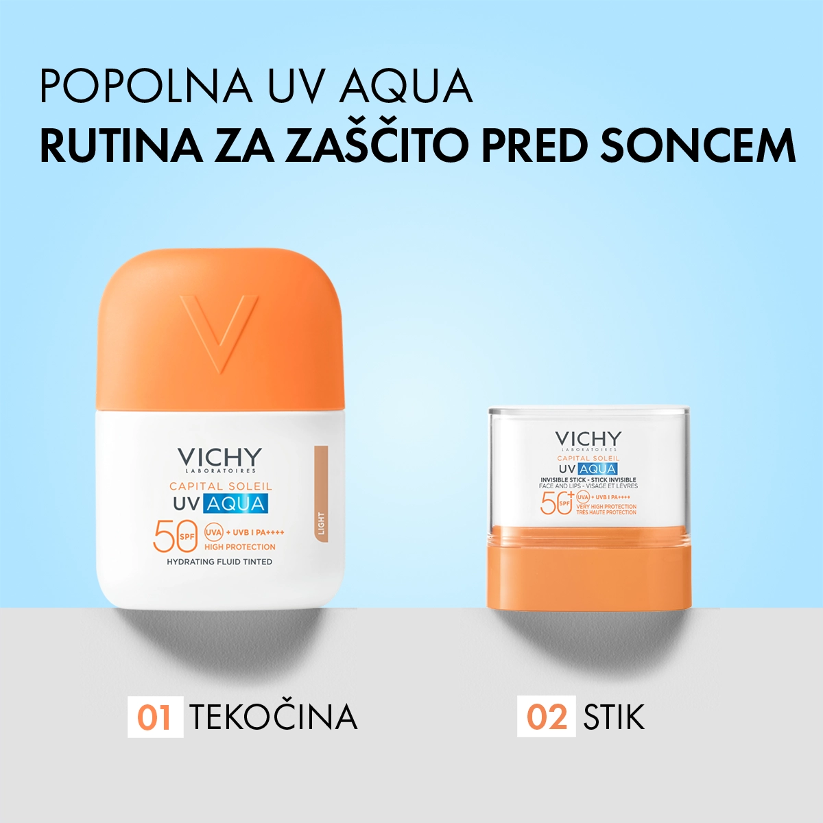 Vichy Capital Soleil UV-Aqua tonirani vlažilni fluid ZF 50 light, 50 ml