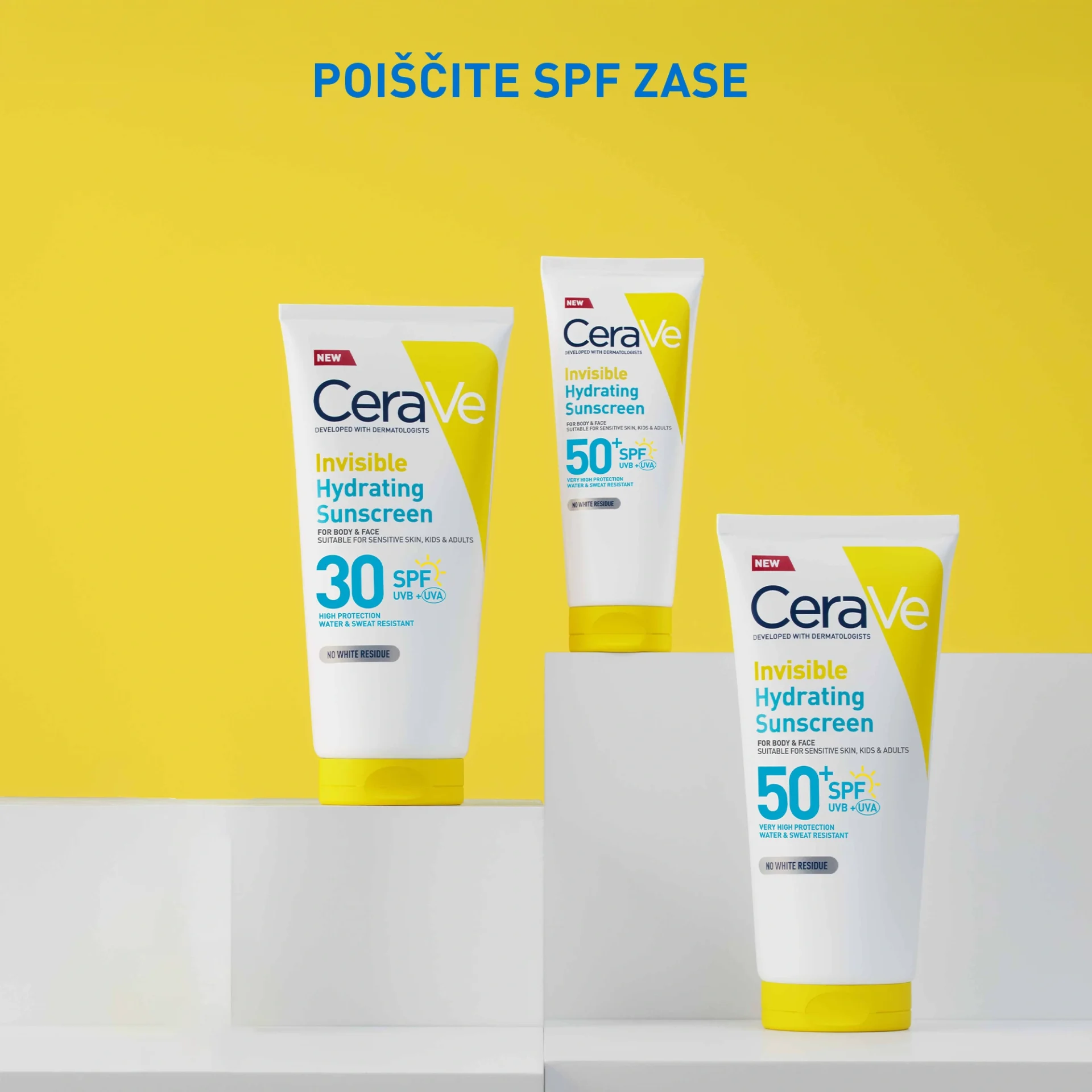 CeraVe Sun nevidni losjon za zaščito pred soncem ZF 50+, 177 ml