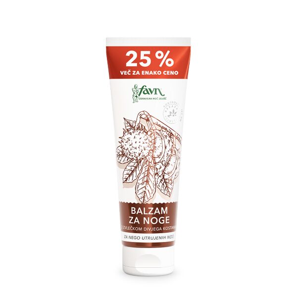 Favn balzam za noge z divjim kostanjem, 125 ml