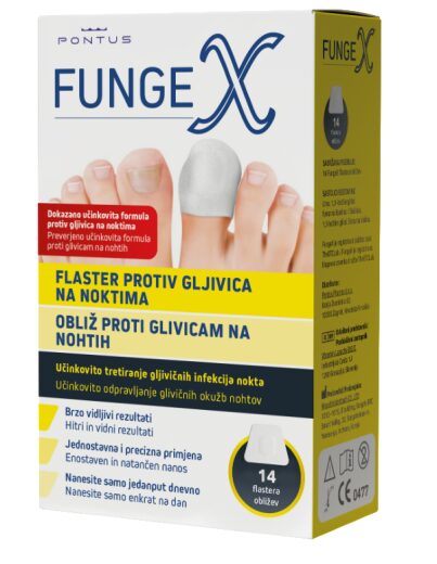 FungeX obliž proti glivicam na nohtih, 14 obližev