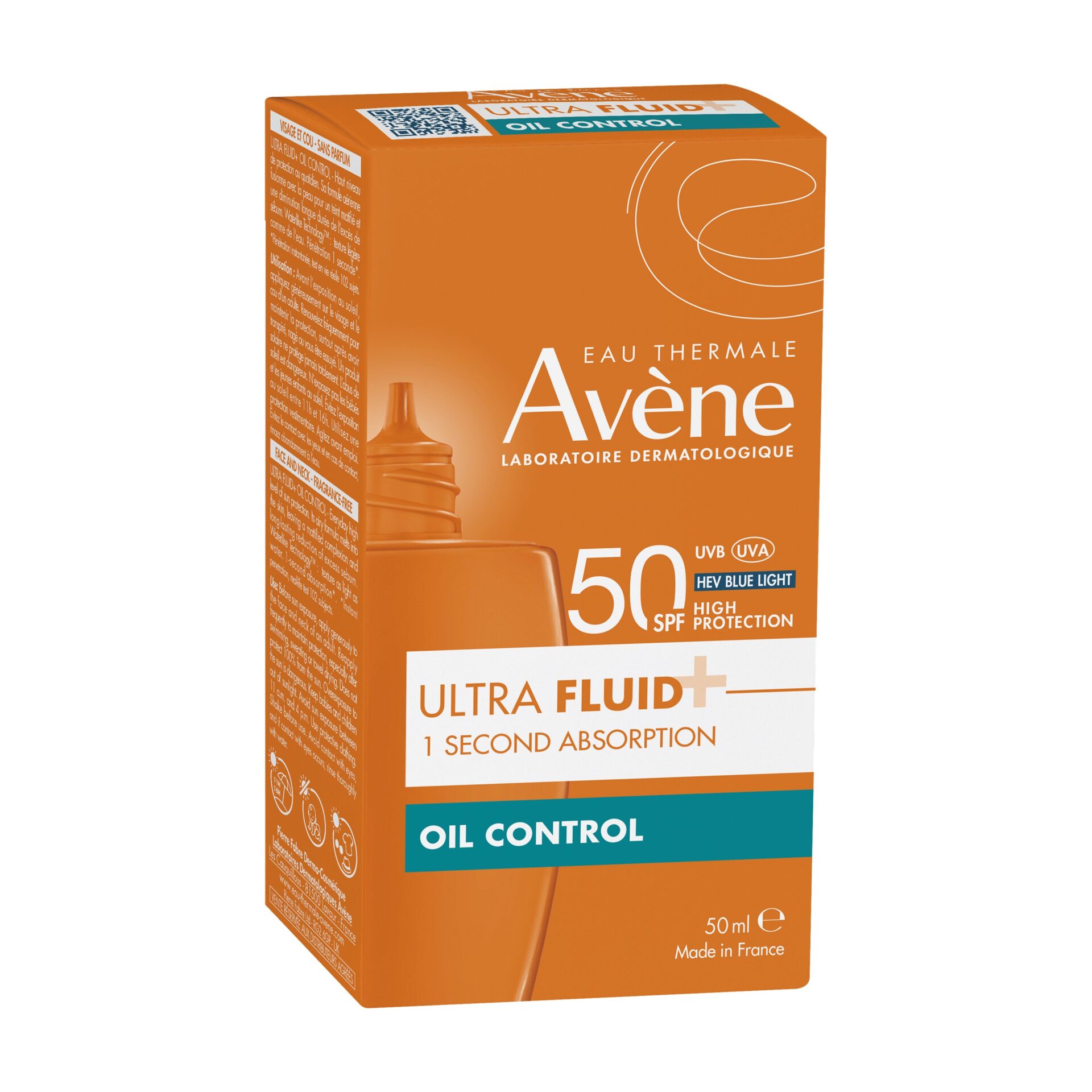 Avène Sun ultra fluid oil control zelo visoka zaščita ZF 50, 50 ml