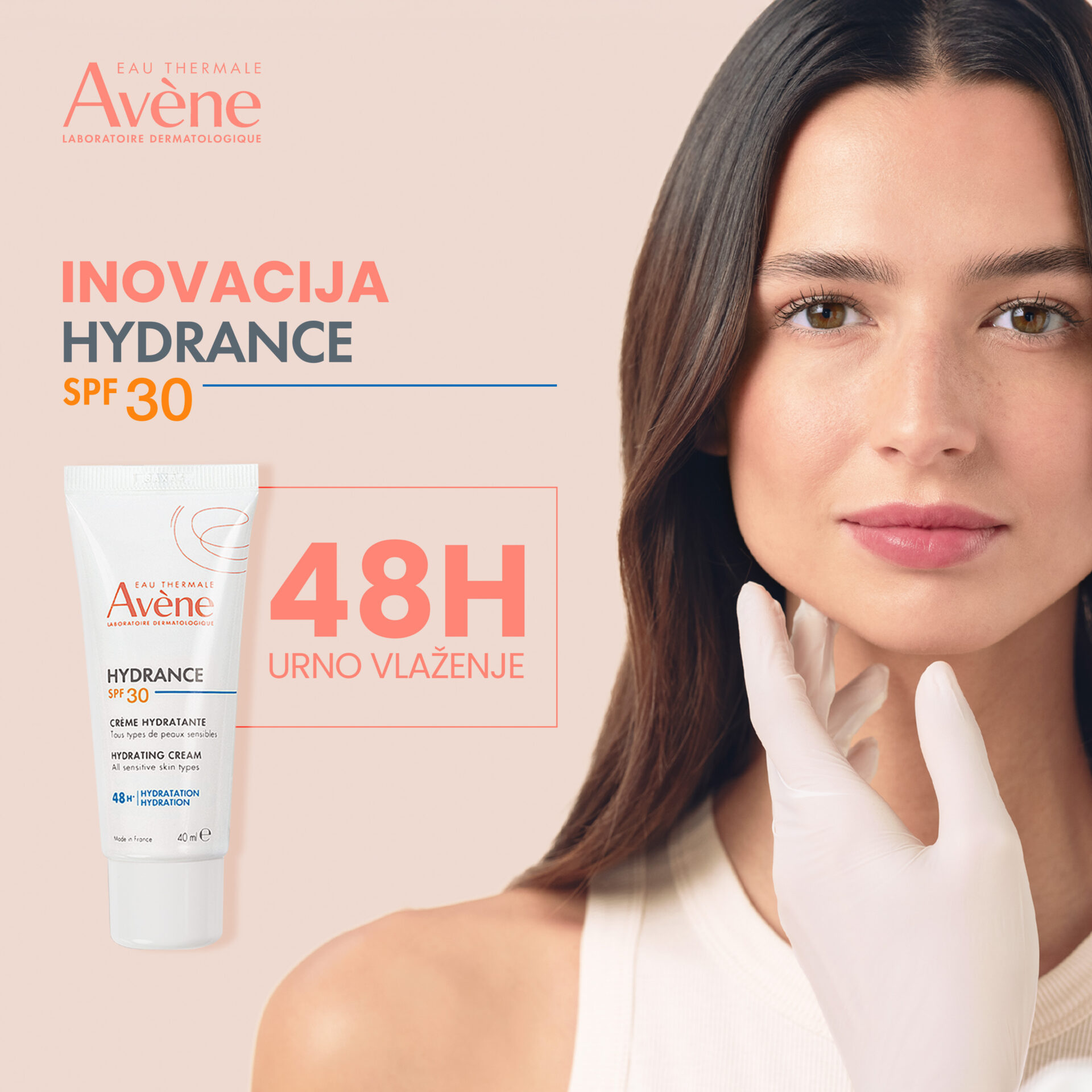 Avène Hydrance vlažilna krema ZF 30, 40 ml