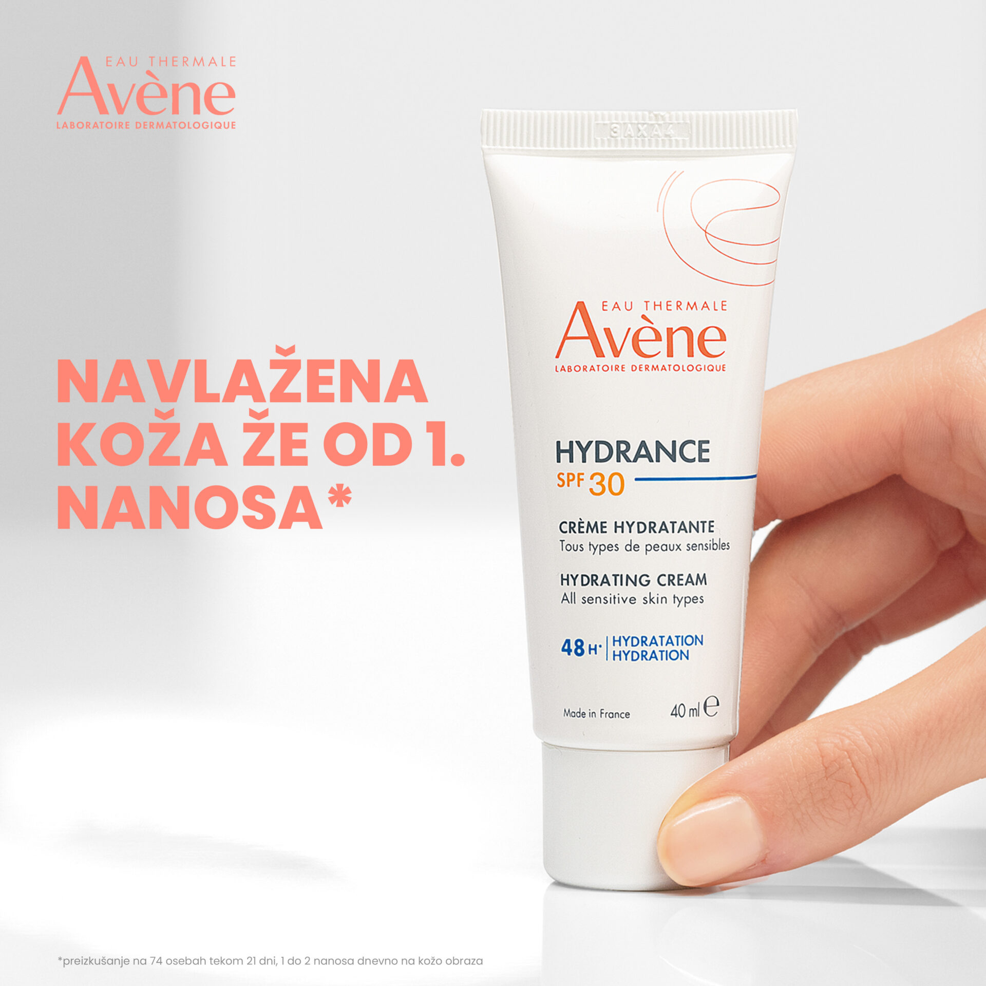 Avène Hydrance vlažilna krema ZF 30, 40 ml