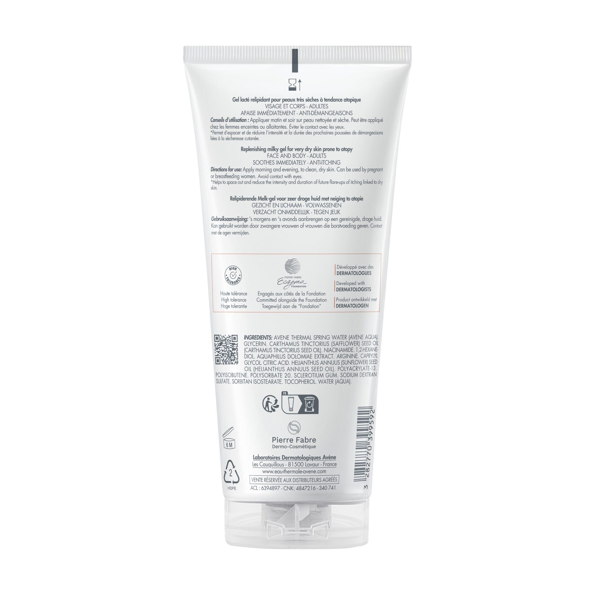 Avène XeraCalm A.D mlečni gel za obnovo lipidov, 200 ml