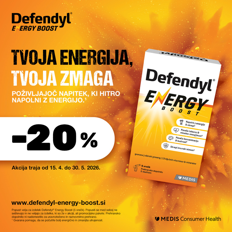 -20%  | Defendyl Energy Boost ( 15. 4. 2026 -30. 5. 2026)
