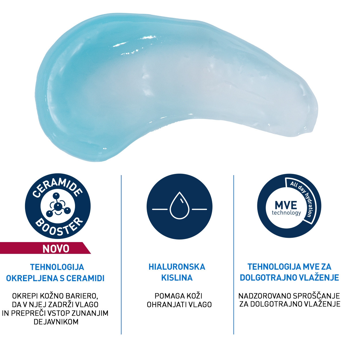 CeraVe HA vlažilni gel na vodni osnovi s hialuronsko kislino, 48 g