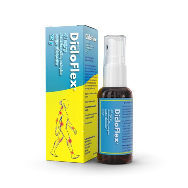 DicloFlex 40 mg/g dermalno pršilo, 25 g