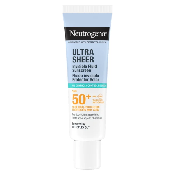 Neutrogena Ultra Sheer Invisible Fluid Oil Control nevidni fluid za obraz za uravnavanje sebuma ZF 50+, 50 ml