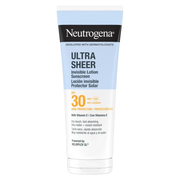 Neutrogena Ultra Sheer Invisible Lotion nevidni vlažilni losjon za obraz in telo ZF 30, 200 ml