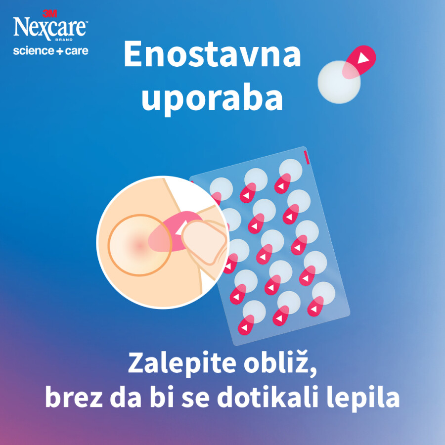 Nexcare Acne Patch obliži za akne, 15 obližev