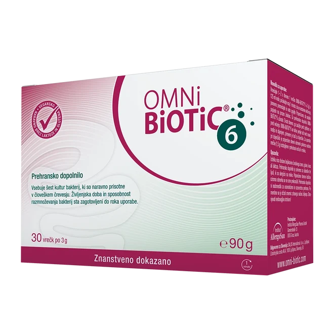 OMNi-BiOTiC 6 vrečke, 30 vrečk × 3 g