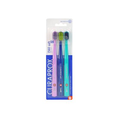 Curaprox CS 1560 Soft zobna ščetka, 3 ščetke