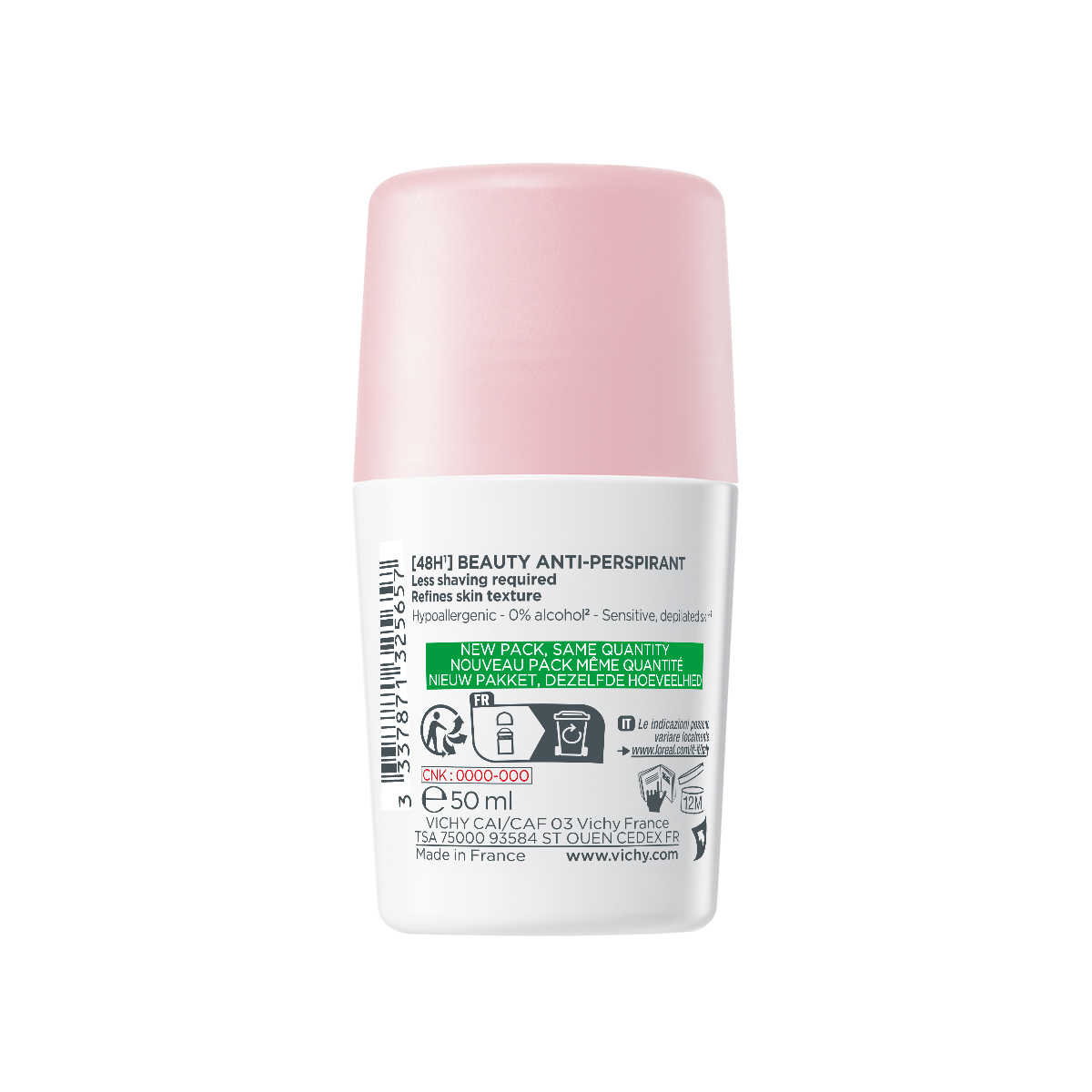 Vichy Deo Beauty dezodorant antitranspirant 48h roll-on, 50 ml