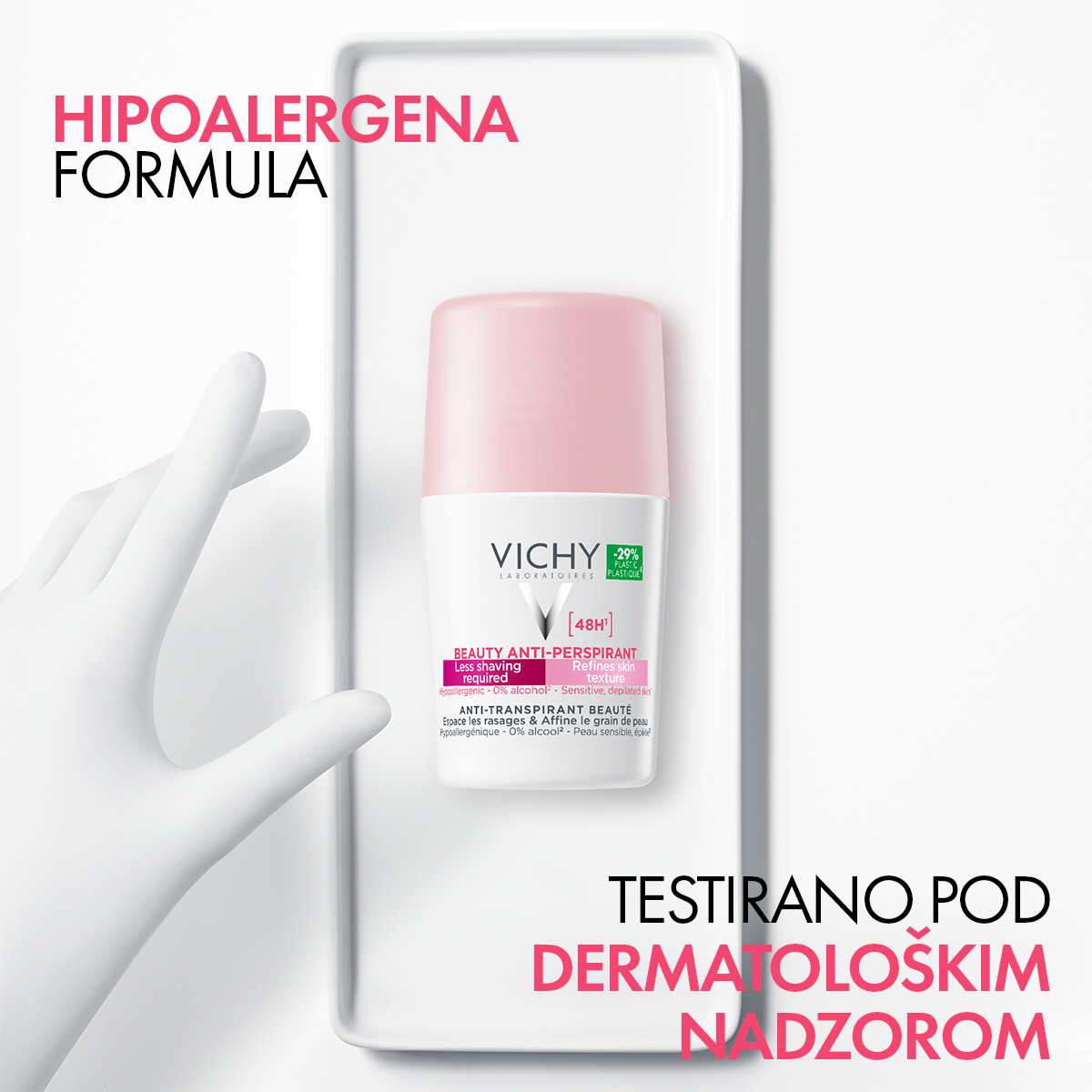 Vichy Deo Beauty dezodorant antitranspirant 48h roll-on, 50 ml