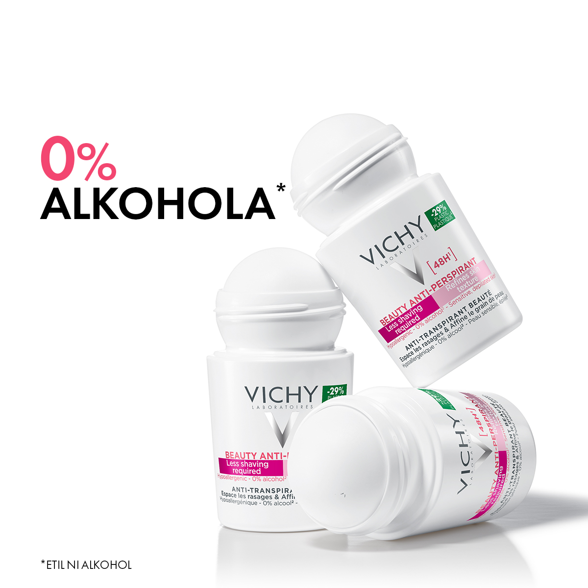 Vichy Deo Beauty dezodorant antitranspirant 48h roll-on, 50 ml