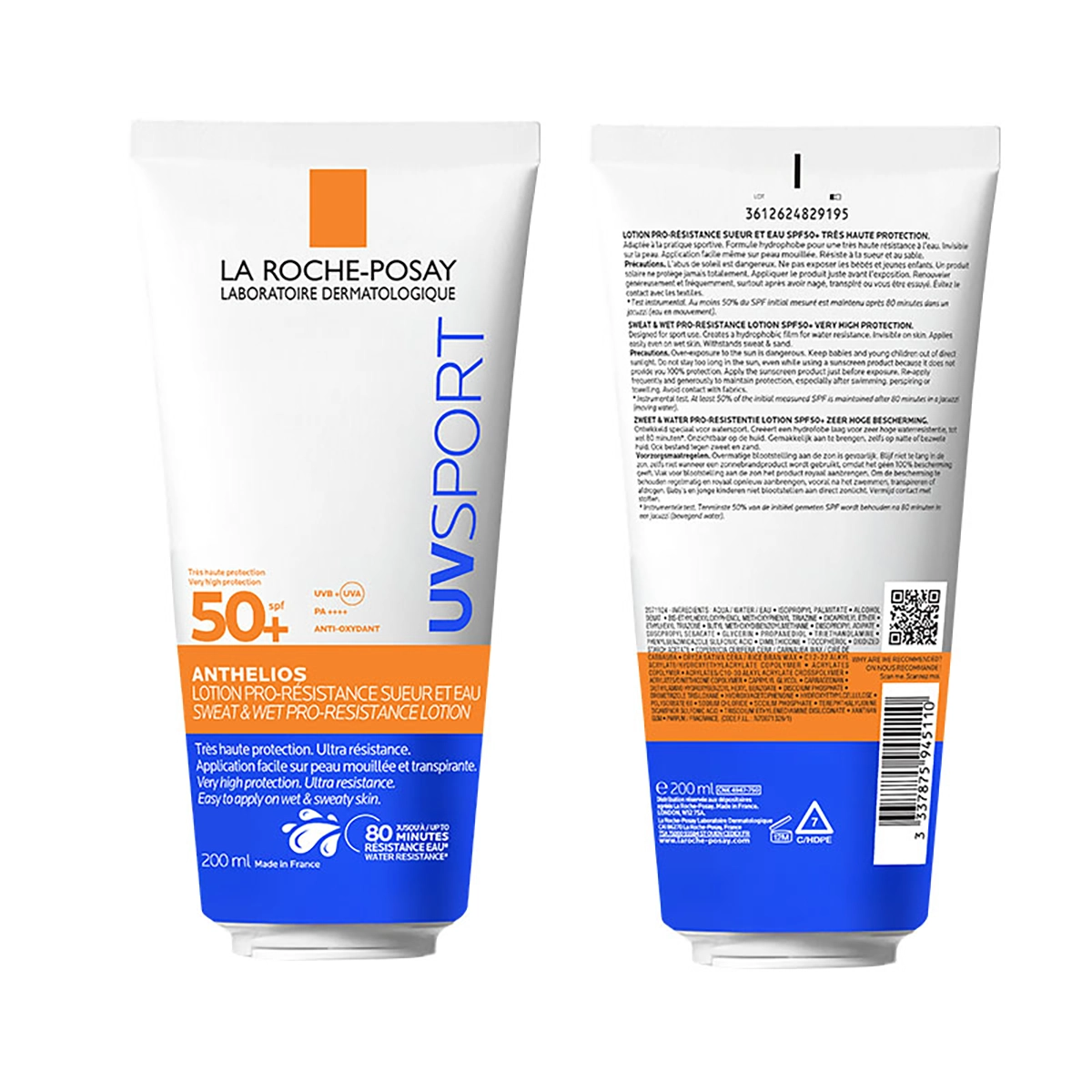 Anthelios UVSport losjon za zaščito pred soncem ZF 50+ – La Roche-Posay, 200 ml