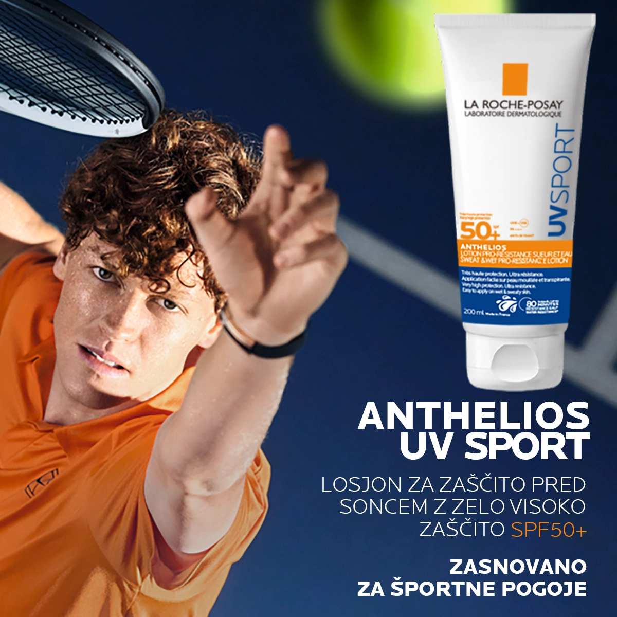Anthelios UVSport losjon za zaščito pred soncem ZF 50+ – La Roche-Posay, 200 ml