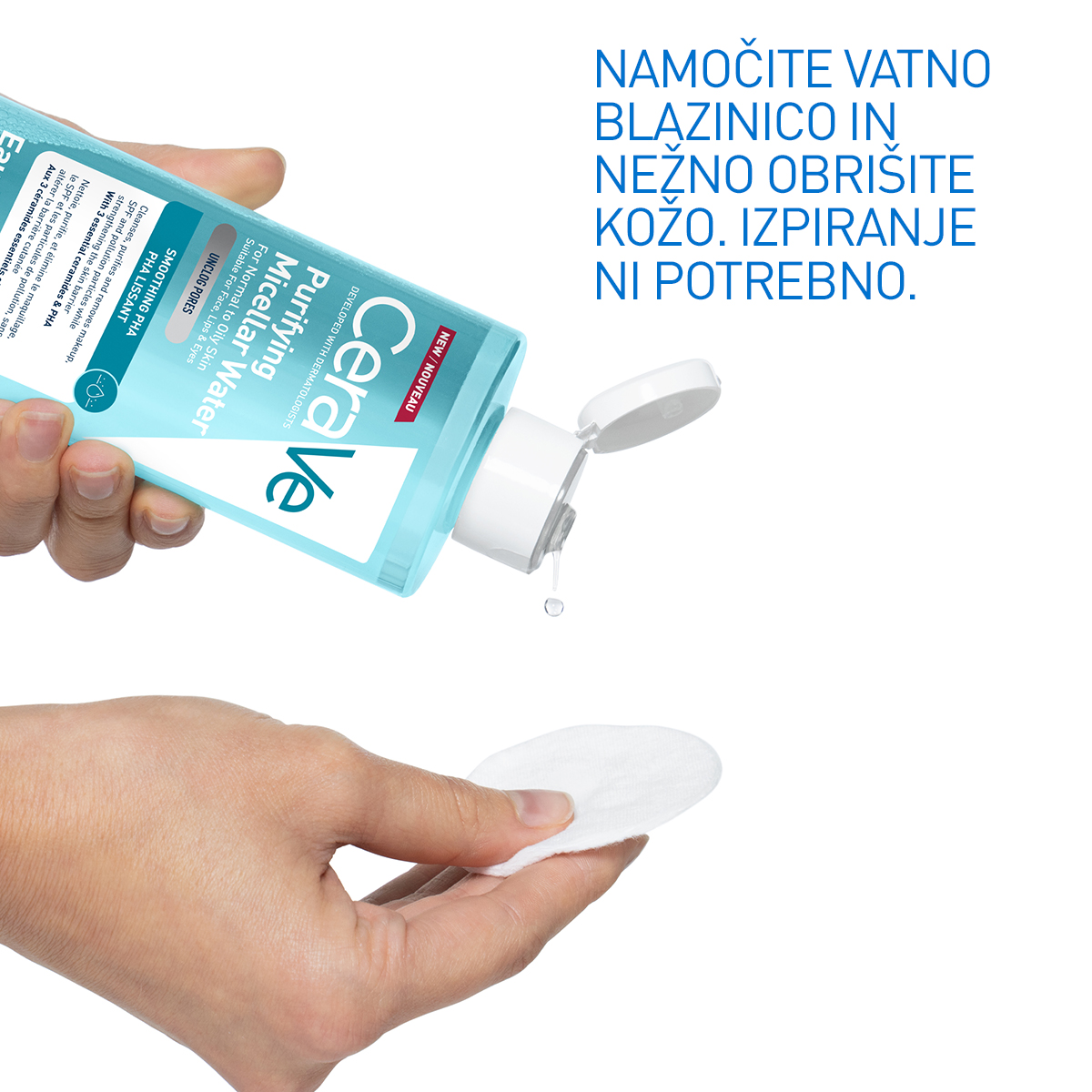 CeraVe čistilna micelarna voda za normalno do mastno kožo, 400 ml