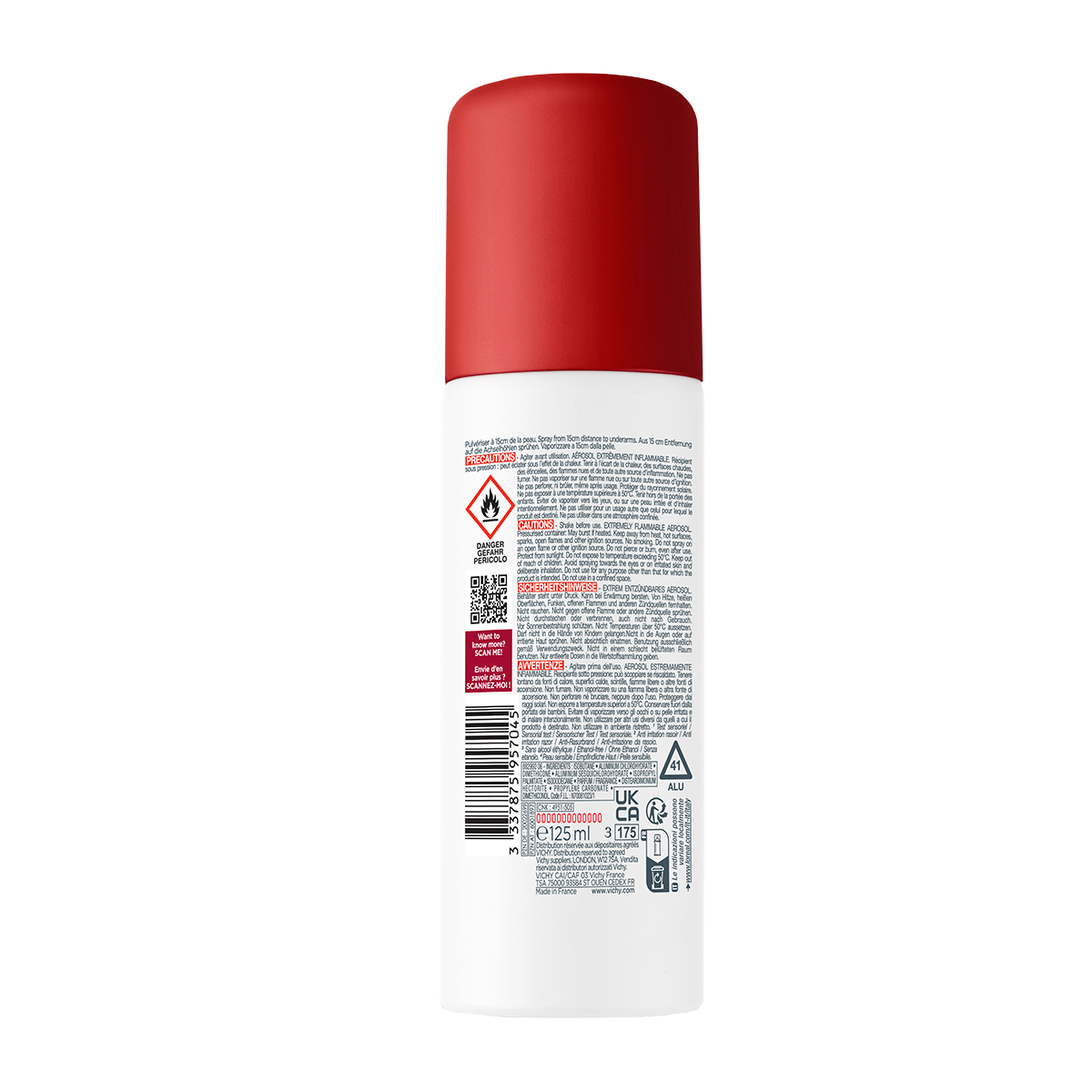 Vichy Deo Clinical Control dezodorant antiperspirant proti potenju 96h sprej, 125 ml