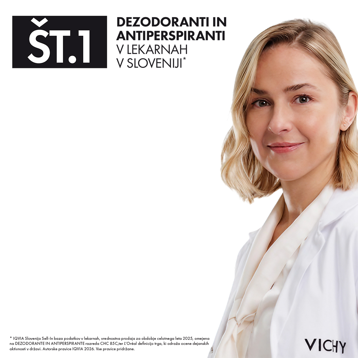 Vichy Deo Clinical Control dezodorant antiperspirant proti potenju 96h sprej, 125 ml