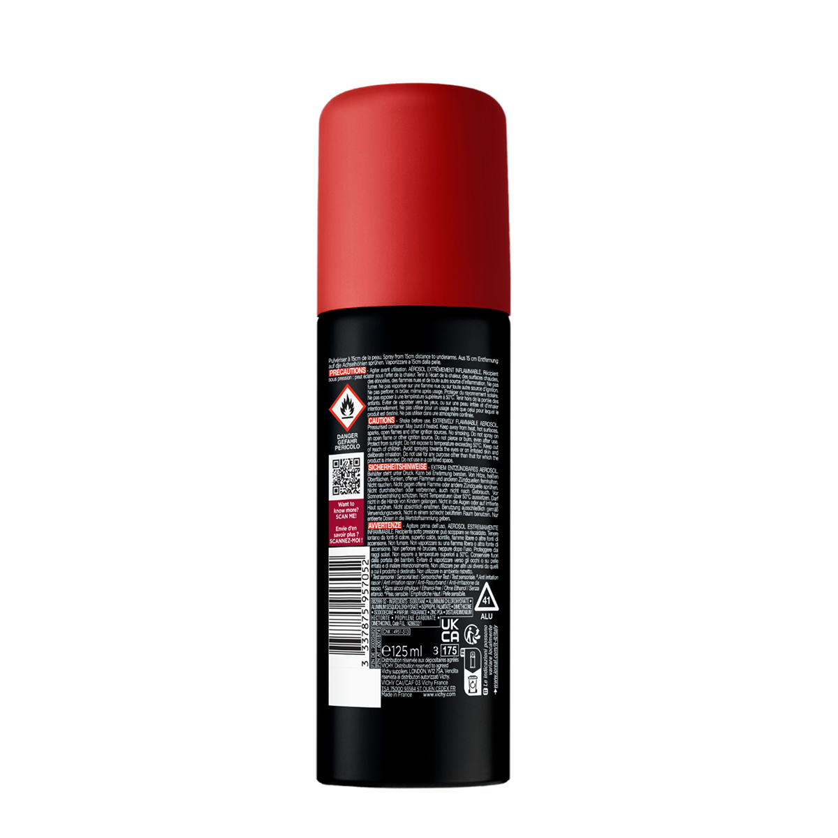 Vichy Deo Homme Clinical Control dezodorant antiperspirant proti potenju 96h sprej, 125 ml