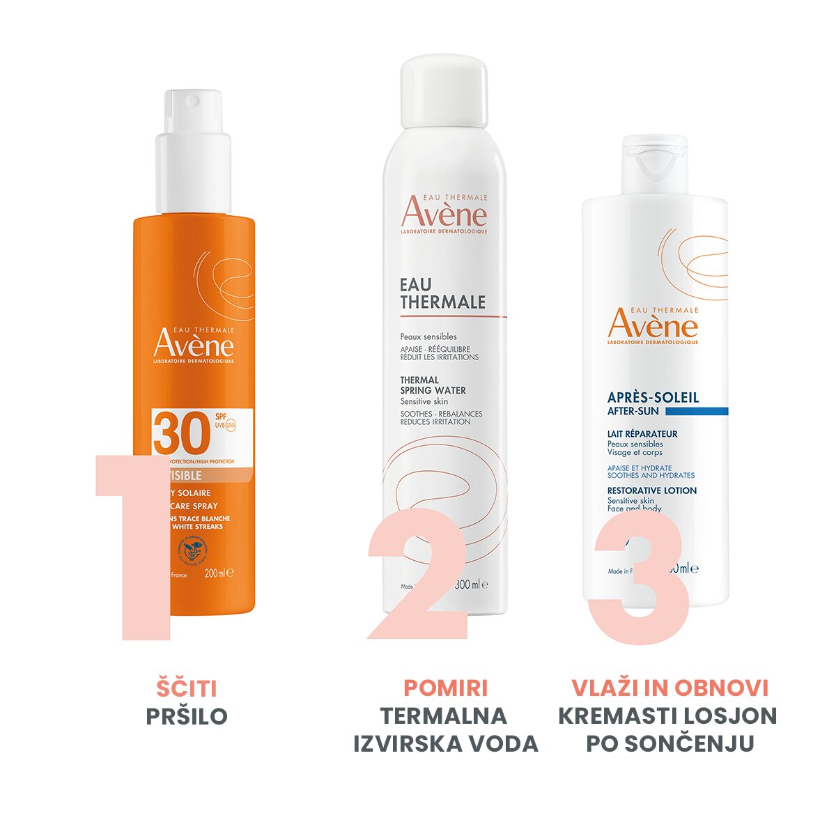Avène Sun nevidno pršilo za zaščito pred soncem ZF 30, 200 ml